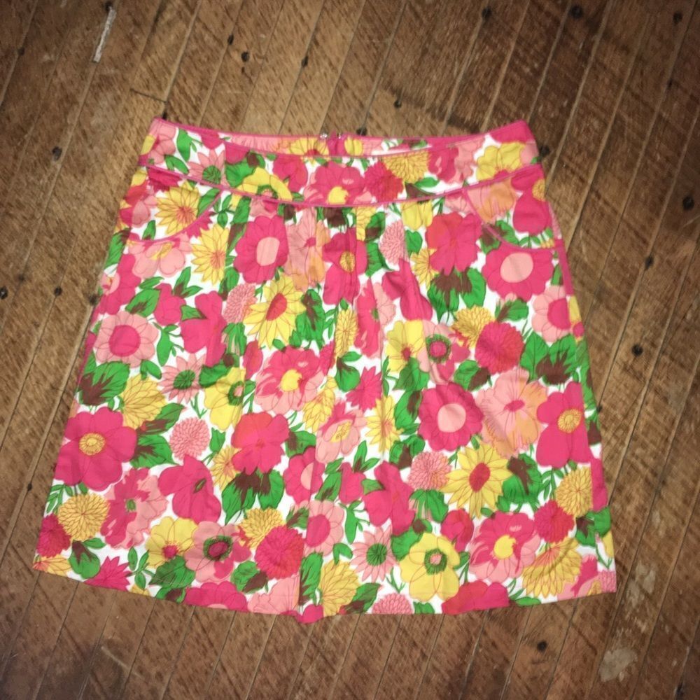 Tulle pink floral vintage inspired M skirt